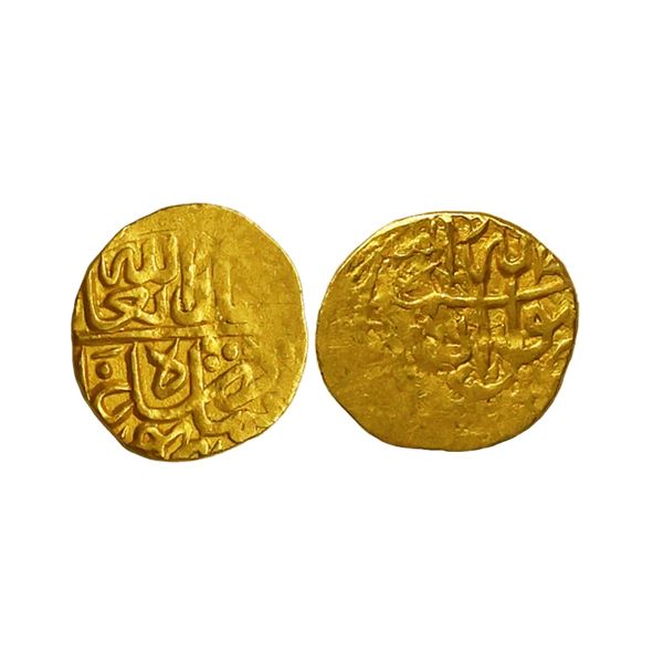 Mughal, Humayun, Post First Reign (AH 937-947, 1530-1540 AD), Gold 1/10 Mithqal, 0.44 gms