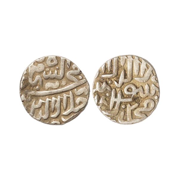 Akbar (AH 963-1014, 1556-1605 AD), Provincial issues, Malwa type, Silver Tanka, 7.09 gms