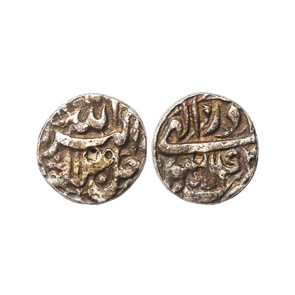 Akbar (AH 963-1014, 1556-1605 AD), Silver 1/2 Rupee, 5.54 gms