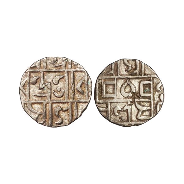 Cooch Behar, Dharendra or Harendra Narayan (SE 1695-1761, 1773-1839 AD), Silver ½ Rupee, 4.54 gms