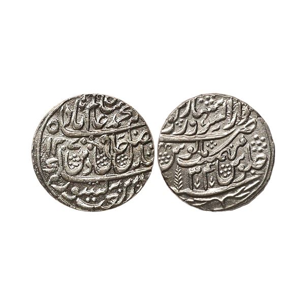 Independent Kingdoms, Maratha Confideracy, INO Shah Alam, Silver Rupee, 11.20 gms