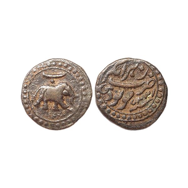 Mysore, Tipu Sultan (AM 1215-1227, 1787-1799 AD), Copper Paisa, 10.81 gms