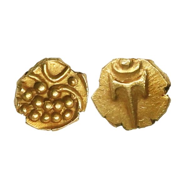 Independent Kingdom, Tanjore Maratha, (17th-18th Century AD), Gold Fanam, 0.39 gms