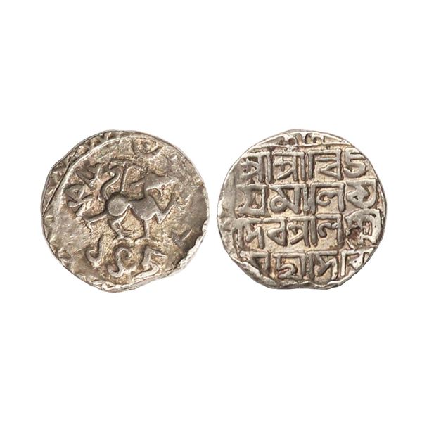 Tripura Kingdom, Vijaya Manikya (SE 1454-1486, 1532-1564 AD), Silver Rupee, 10.42 gms