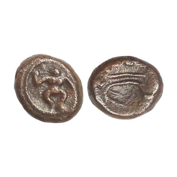 Arcot Nawabs, (18th Century AD), Copper Kasu Fraction, 1.72 gms