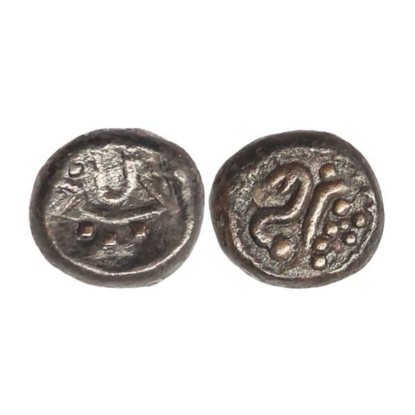 Arcot Nawabs, (18th Century AD), Copper Kasu Fraction, 1.79 gms
