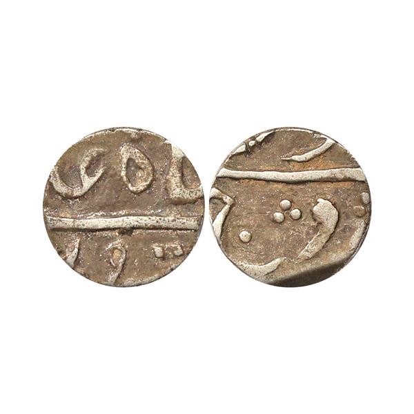 Bharuch State, INO Shah Alam II, Silver ½ Rupee, 5.52 gms