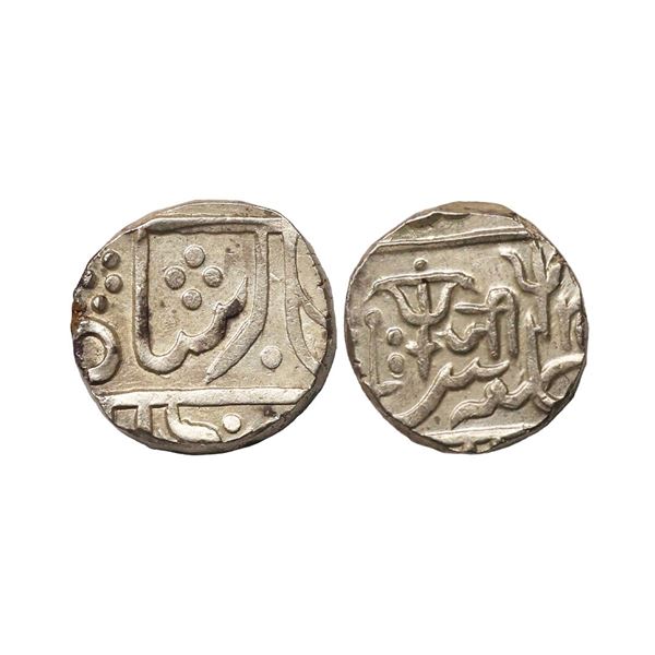 Gwalior State, Jayaji Rao (AH 1259-1304, 1843-1886 AD), Silver Rupee, 10.96 gms