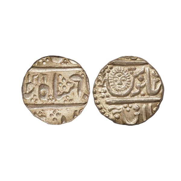 Indore State, INO Shah Alam II, Silver Rupee, 11.25 gms