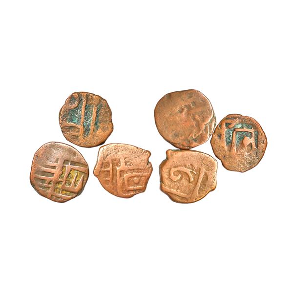 Jaisalmir State, Early Issue, Dondiya Paisa, Set of Three coins, 1.48 gms, 1.28 gms, 1.20 gms