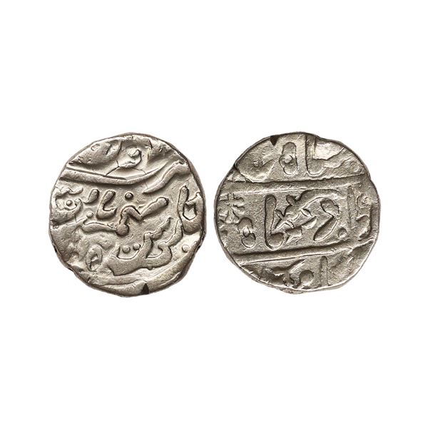 Jodhpur State, Takhat Singh (AH 1259-1290, 1843-1873 AD), INO Shah Alam II, Silver Rupee, 11.33 gms