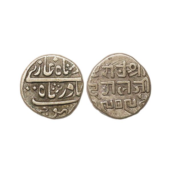 Kutch State, Deshalji II (VS 1875-1917, 1818-1860 AD), Silver Kori, 4.56 gms