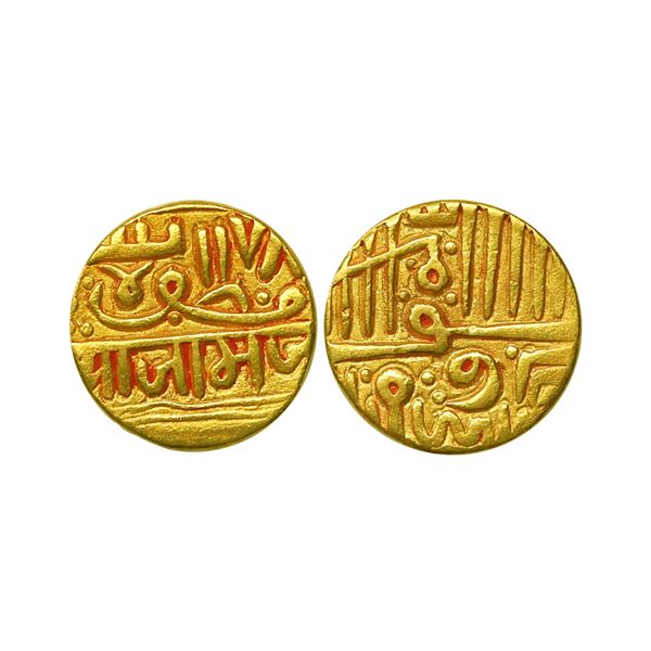 Nawanagar State, Vibhaji (1852-1894 AD), Gold Kori, 6.24 gms