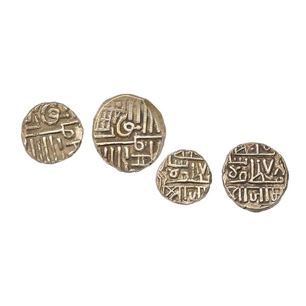 Nawanagar, Vibhaji (VS 1909-1951 / 1852-1894 AD), Silver Kori, 4.53 gms, Silver ½ Kori, 2.34 gms
