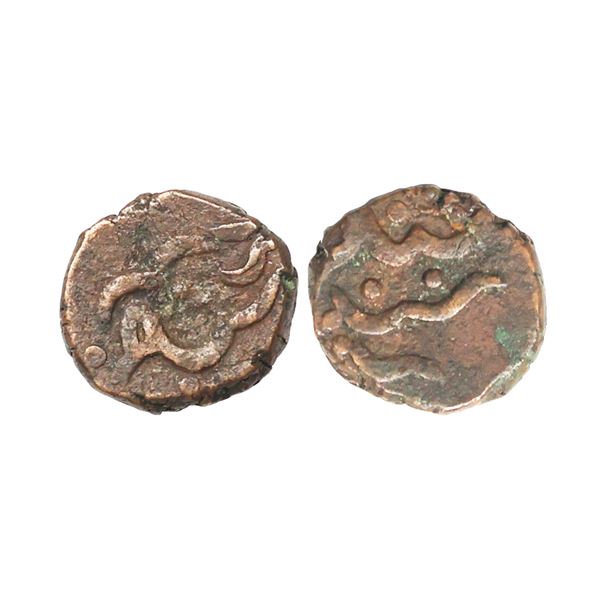 Salumbar, Feudatory of Mewar State, Rawat Padam Singh (AD 1804-1848), Copper Padam Shahi Paisa, 4.57