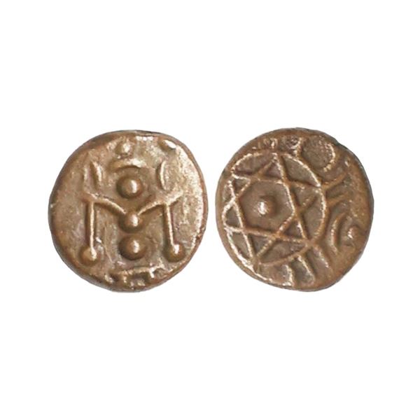 Travancore State, Ayilyam Thirunal Rama Varma (1860-1880 AD), Copper Cash, 0.59 gms