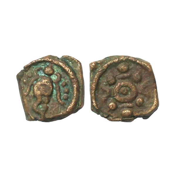 Travancore, Early Copper Thira Cash, 1.10 gms