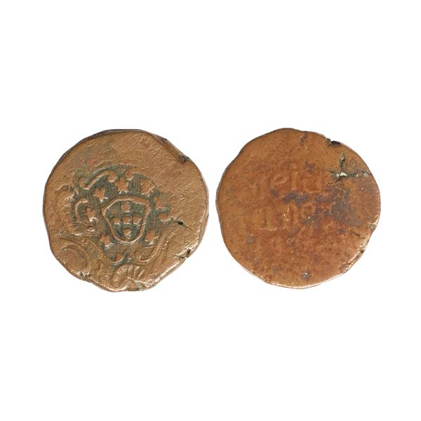 Indo Portuguese, Goa, D. Jose (1750-1777AD), Copper ½ Tanga, 19.91 gms