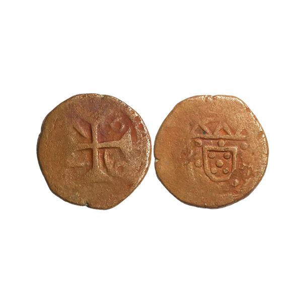 Indo Portuguese, Joao, as Prince regent (1799-1816 AD), Copper Atia, 8.70 gms