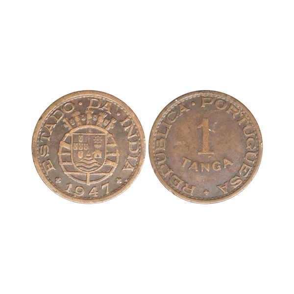 Portuguese India, Copper Tanga, 5.95 gms