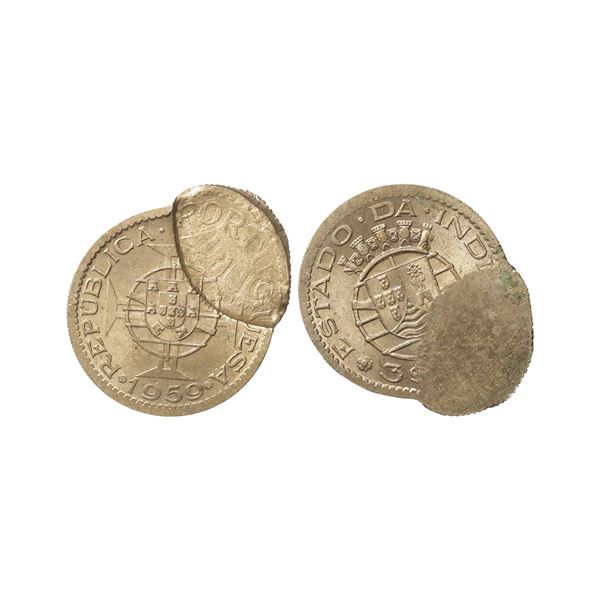 Republic Indo Portuguese, Cupro Nickel 3 Escudo, 7.85 gms