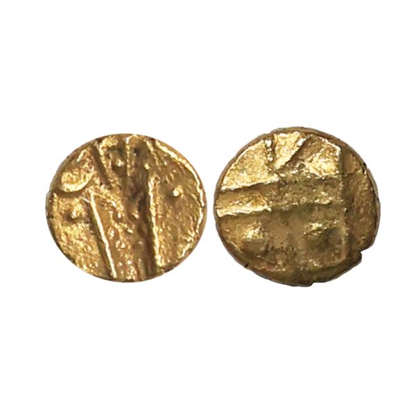 Indo Dutch, Coromandel Coast(17th century), Gold Fanam, 0.26 gms