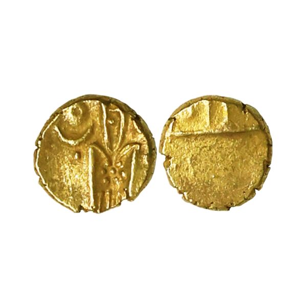 Indo Dutch, Coromandel Coast(17th century), Gold Fanam, 0.30 gms