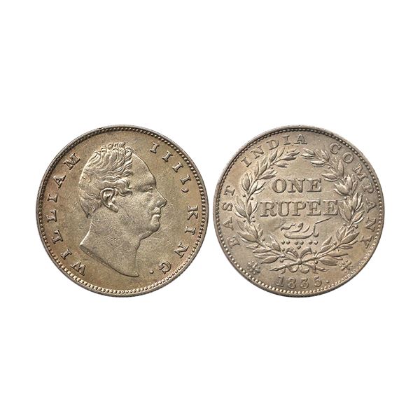 William IIII, Silver Rupee, 1835, Calcutta Mint