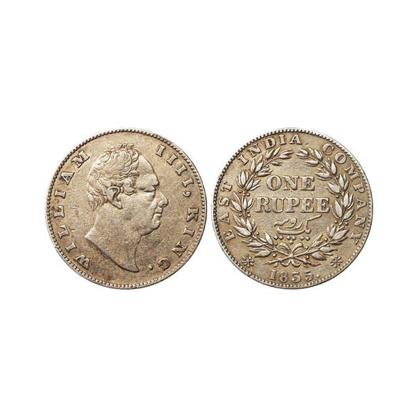 William IIII, Silver Rupee, 1835, Calcutta Mint