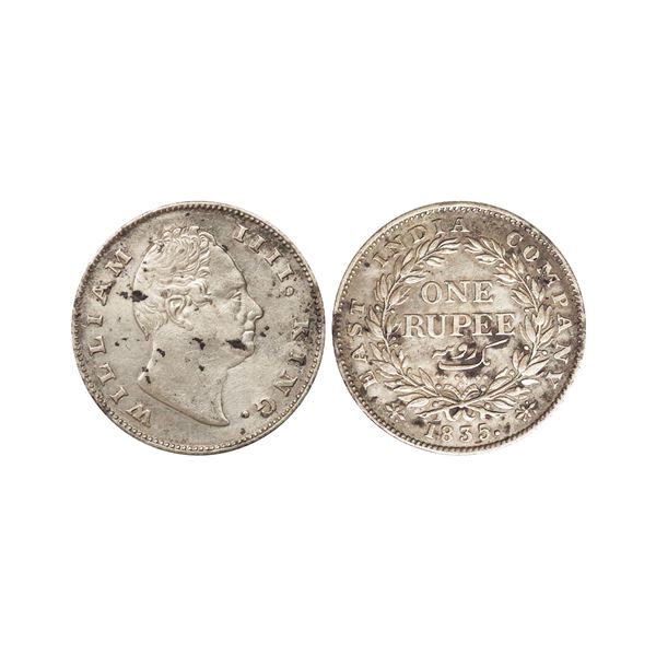 William IIII King, Silver Rupee, 1835, Calcutta Mint