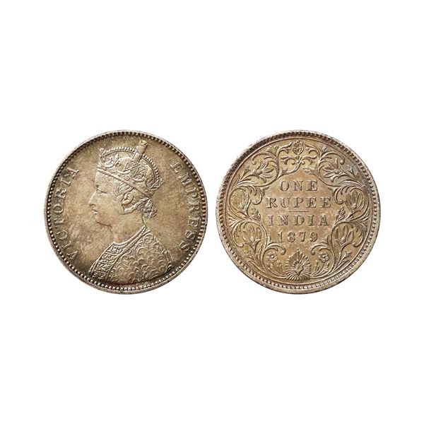 Victoria Empress, Silver Rupee, 1879, Bombay Mint