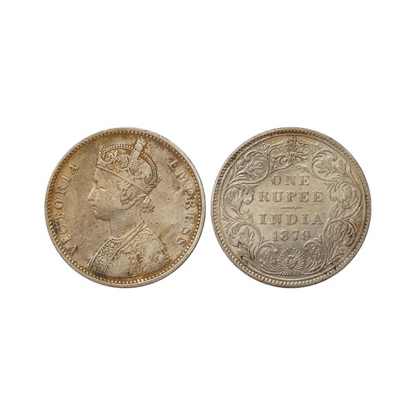 Victoria Empress, Silver Rupee, 1879, Bombay Mint