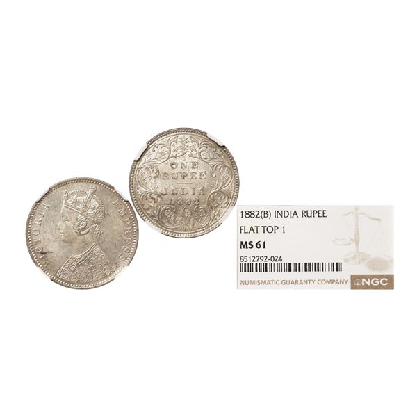 Victoria Empress, Silver Rupee, 1882, Bombay Mint