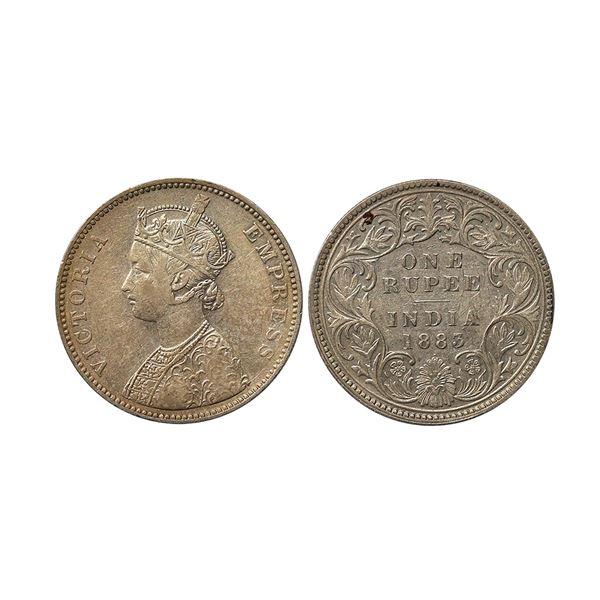 Victoria Empress, Silver Rupee, 1883, Bombay Mint