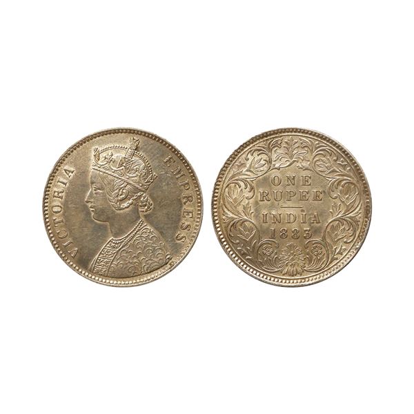 Victoria Empress, Silver Rupee, 1883, Calcutta Mint