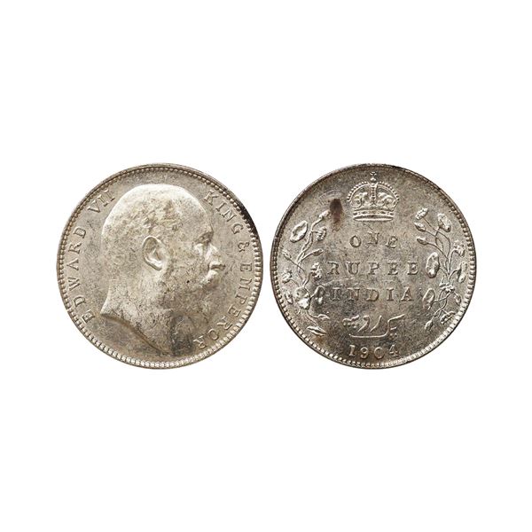 Edward VII King & Emperor, Silver Rupee, 1904, Bombay Mint