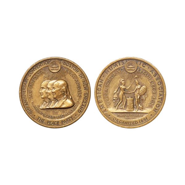 91.st Anniversary Convention of the American Numismatic Association, organized in 1891, Bronze Medal
