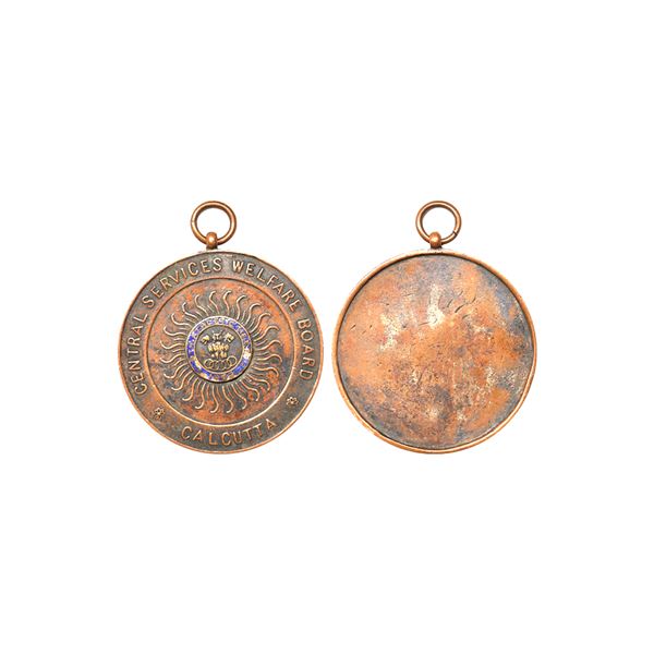 Republic India, 1968, India Central Services Welfare Board Calcutta Athletic Meet Medal.