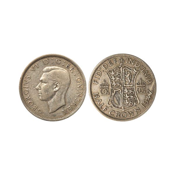 England, George VI, Silver ½ Crown, 13.93 gms