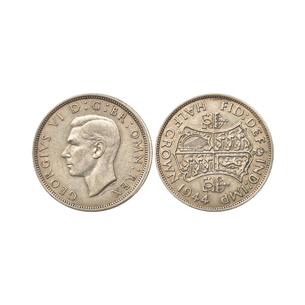 England, George VI, Silver Half Crown, 13.92 gms