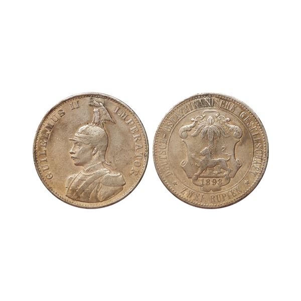 German East Africa, Wilhelm II, 1893, Silver Zwei Rupien (2 Rupees), 23.09gms