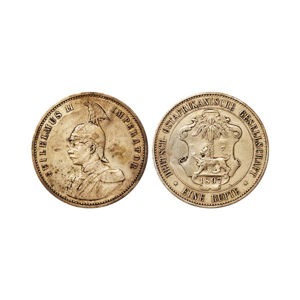 German East Africa, William II, 1897, Eine Rupie ( 1 Rupee ), 11.59gms
