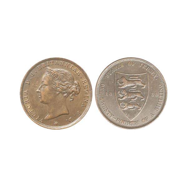 Jersey, Victoria, 1888, Bronze 1⁄12 Shilling