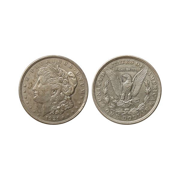 United States, Federal republic, 1921, Silver 1 Dollar "Morgan Dollar