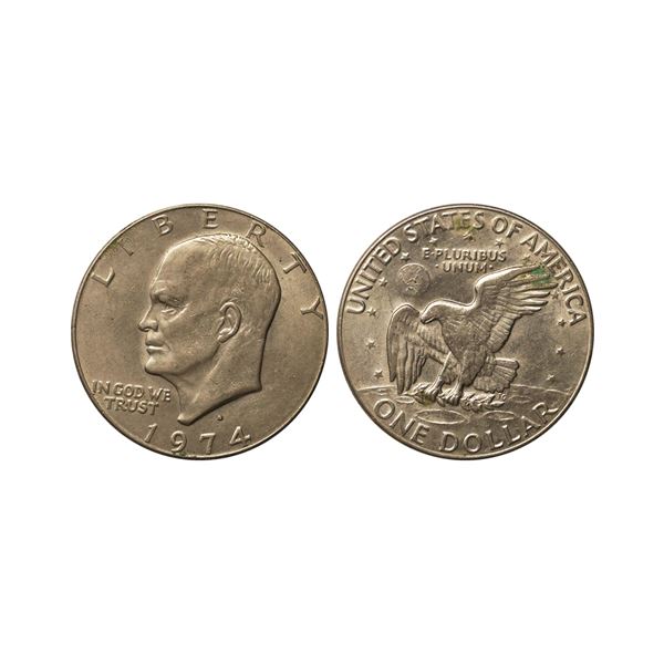United States, Federal republic, 1974, Copper-nickel 1 Dollar "Eisenhower Dollar