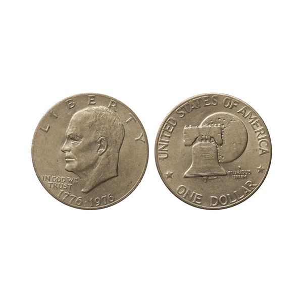 United States, Federal republic, 1976, Copper-nickel 1 Dollar "Eisenhower Bicentennial Dollar", Comm