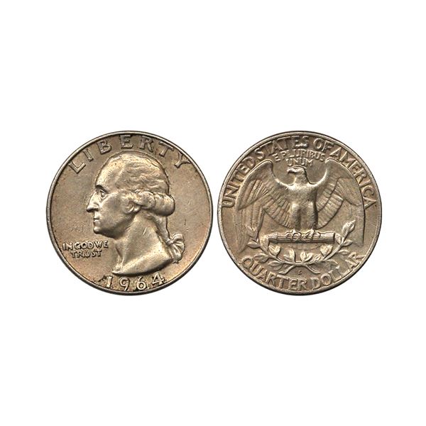 United States, Silver ¼ Dollar, Obv. The portrait of George Washington facing left