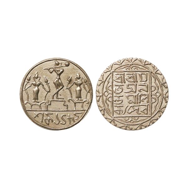 Modern Temple Token, Silver 11.61 gms