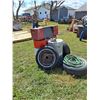 Image 1 : (3) Tires, (3) 30 gal Barrel Wood Tool Boxes
