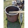 Image 7 : Cast Iron Feed Cooker- complete with burner,& (2) Stir Sticks